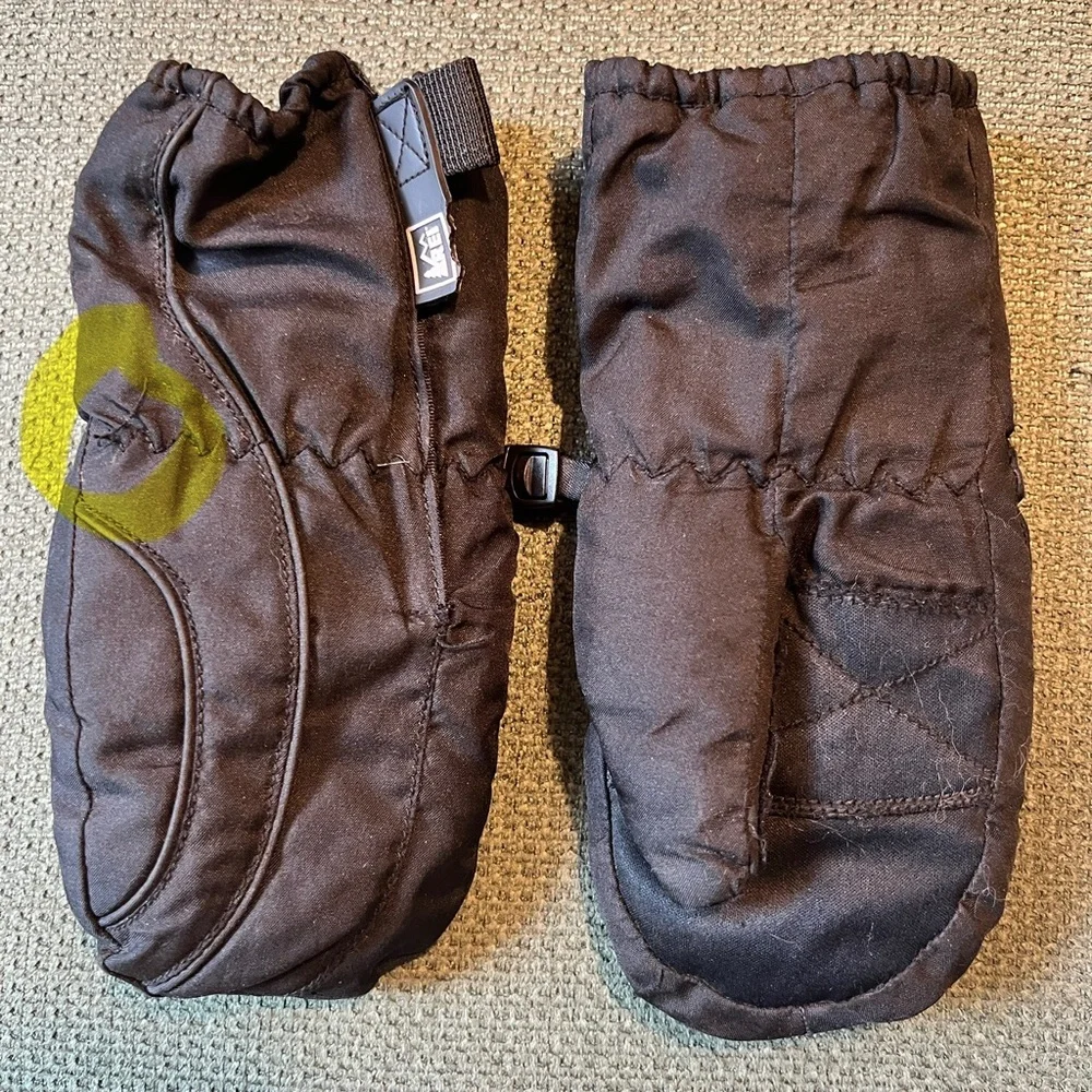 Black REI XXS Child Mittens Unisex